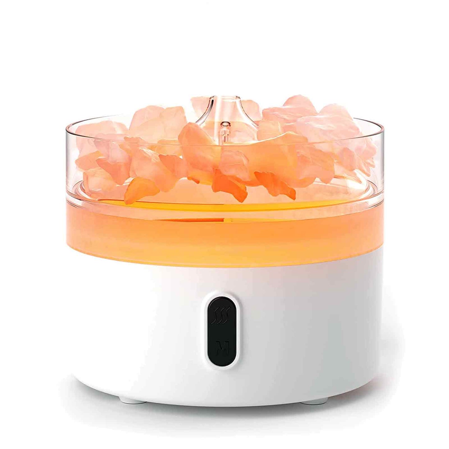 Difusor de Aroma Sal del Himalaya USB-C con Efecto Llama