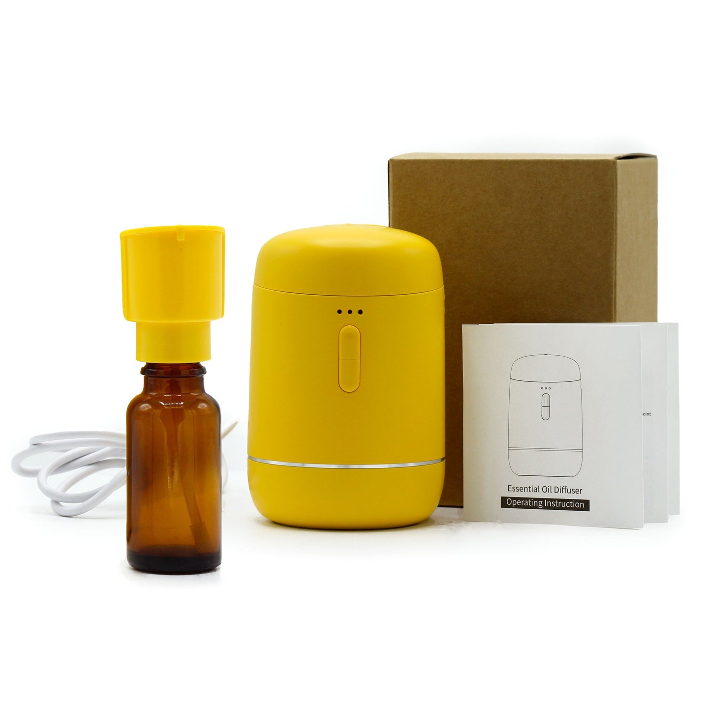 Nebulizador Simple de Aceite Esencial Sin Agua USB-C - Amarillo