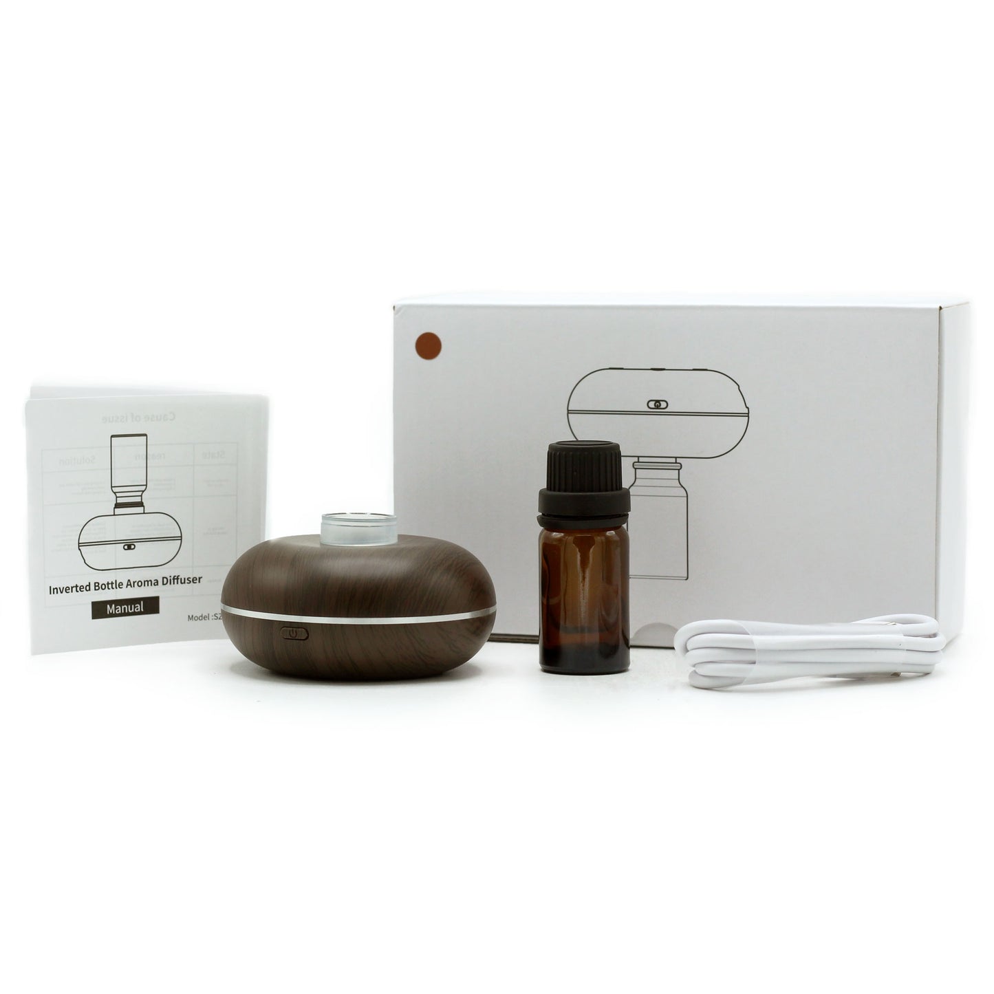 Mini Nebulizador de Aceite Esencial Sin Agua con USB-C y Detector de Movimiento