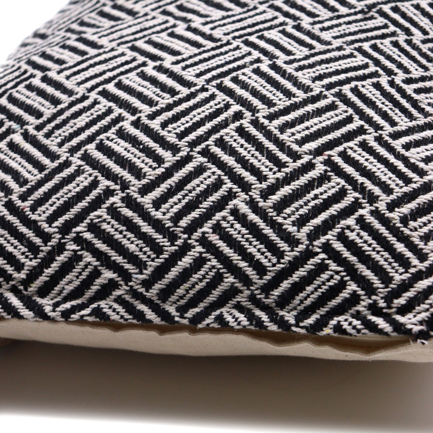 Funda de Cojín Clásico - Tirantes Negro - 40x40 cm