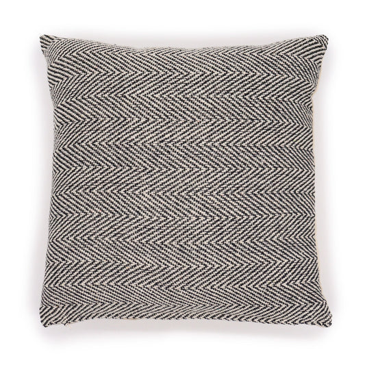 Funda de Cojín Clásico - Chevron Gris 40x40 cm