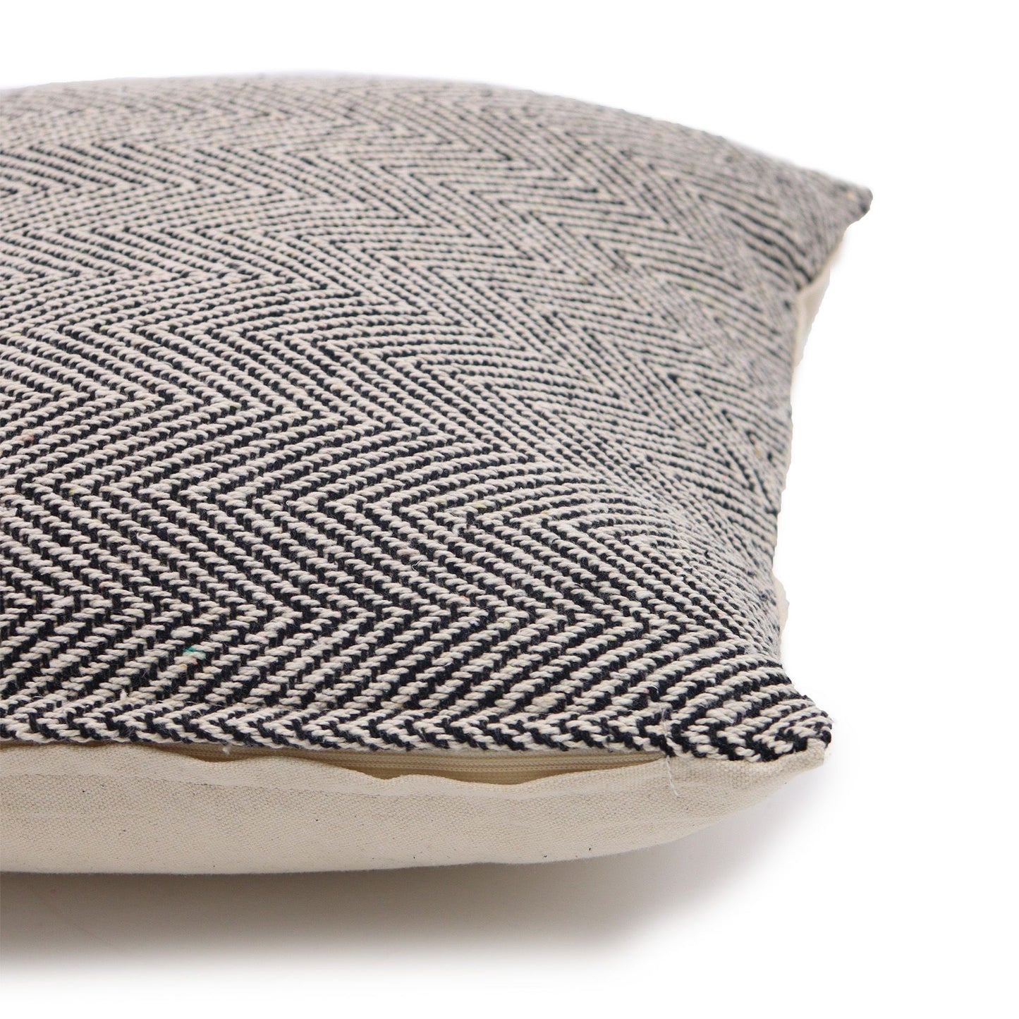 Funda de Cojín Clásico - Chevron Gris 40x40 cm