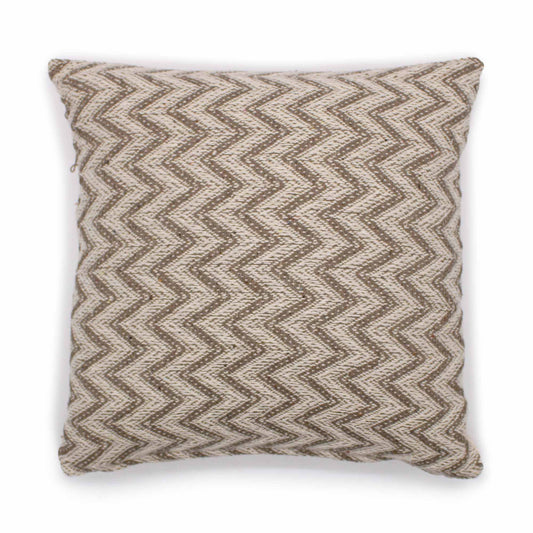 Funda de Cojín Clásico - Chevron Ancho Gris - 40x40 cm