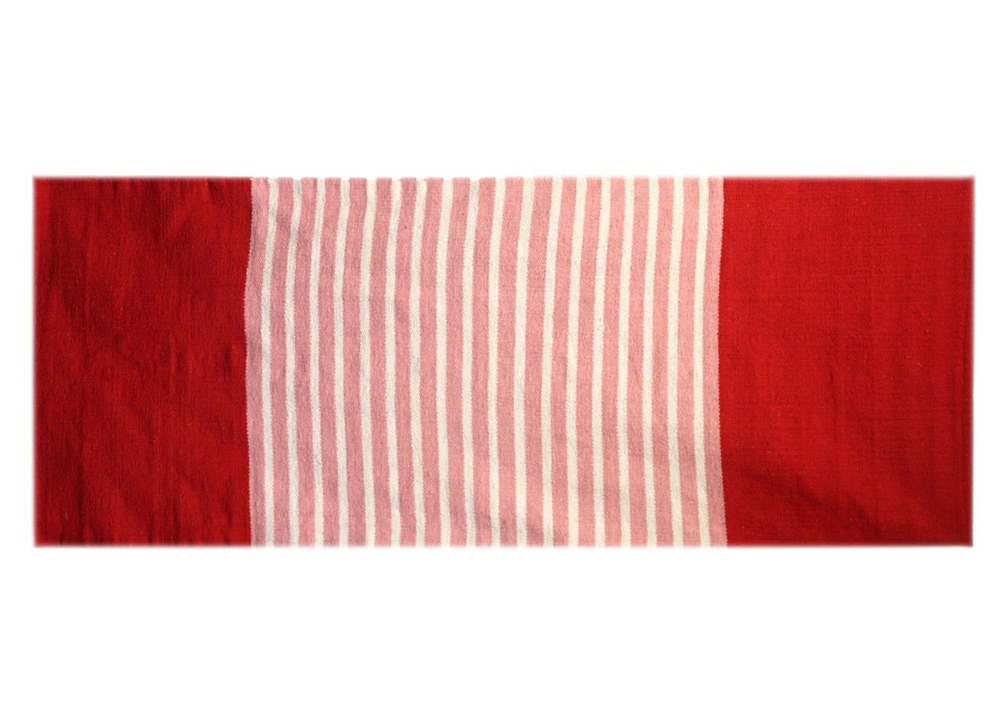 Alfombra India de Algodón - 70x170cm - Rojo / Rosa
