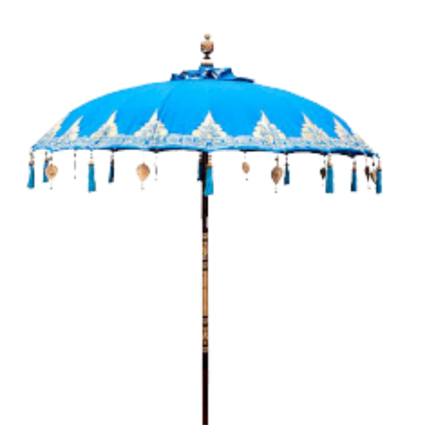 Sombrilla Balinesa de Patio - Blanco, Turquesa o Naranja - 2m