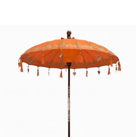 Sombrilla Balinesa de Patio - Blanco, Turquesa o Naranja - 2m