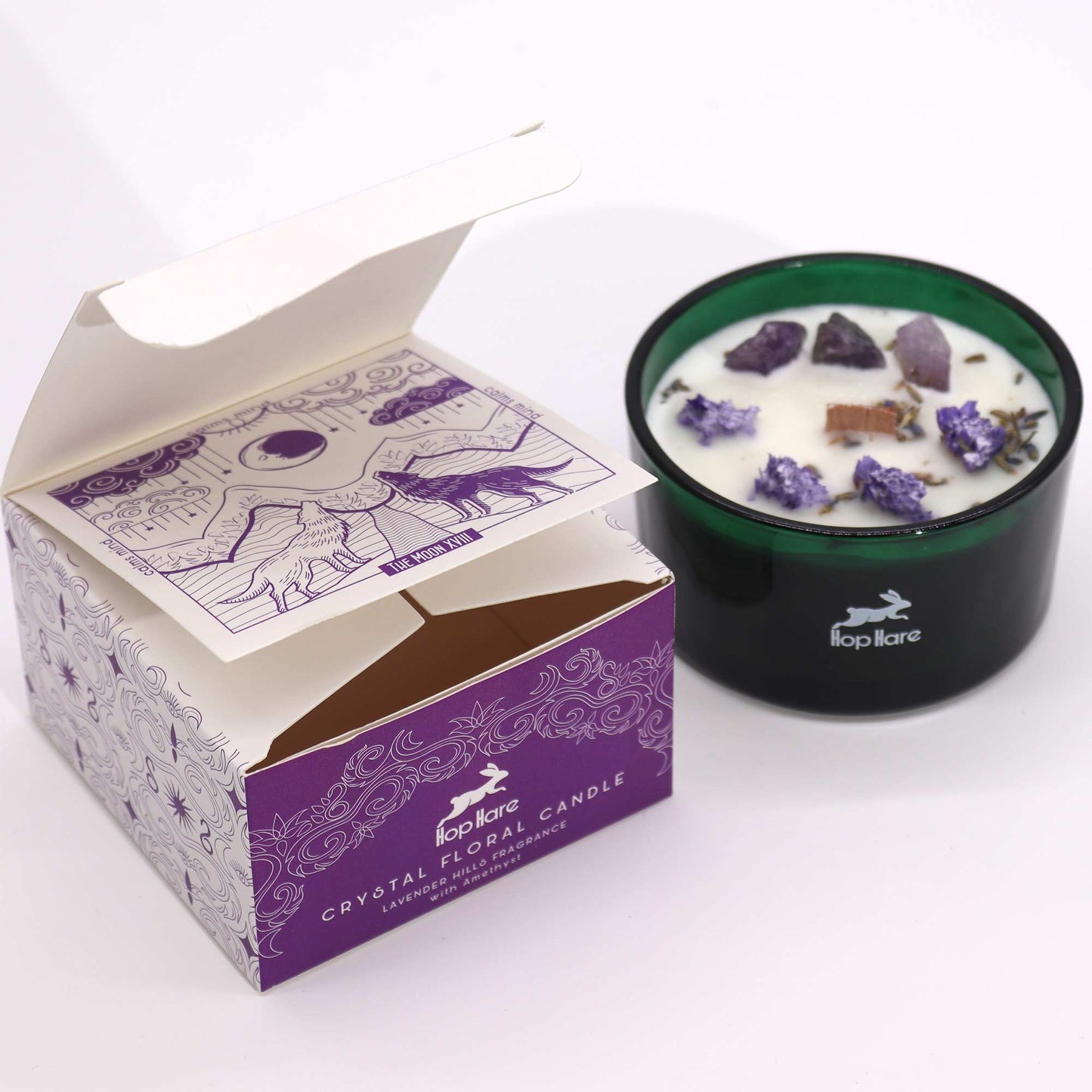 Vela Flor Mágica de Cristal Hop Hare – Luna