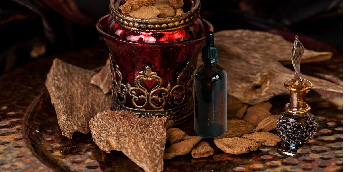 Aceites esenciales de tierra y maderas