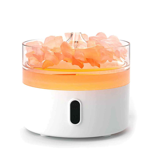 Difusor de Aroma Sal del Himalaya USB-C con Efecto Llama