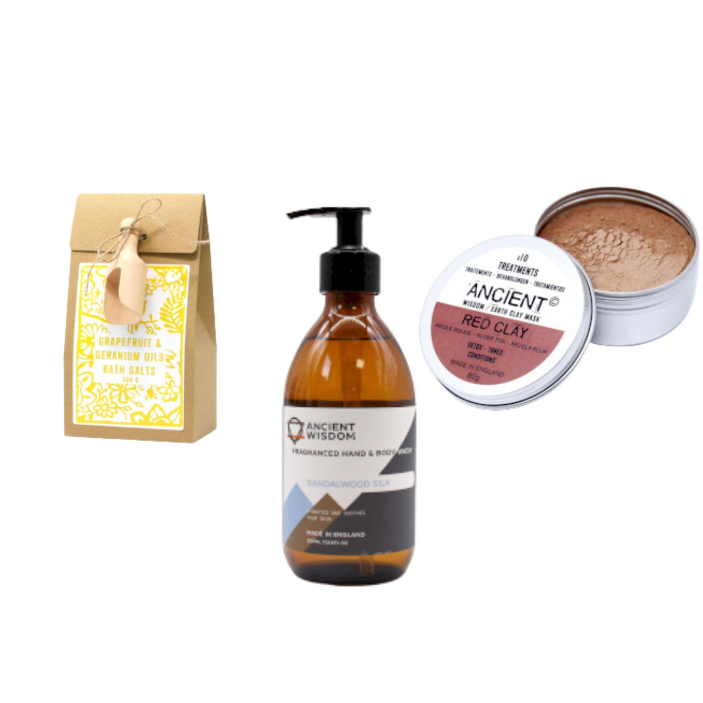 Kit Bienestar y Cuidado Personal – Mascarilla, Jabón Líquido y Sales de Baño